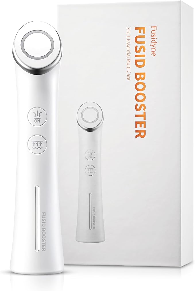 Fusid Booster - Microcurrent Facial Toning Tool. Korean Skincare for Skin Elasticity, Density, Radiance. Multi-Functional Skin Tightening Massager