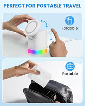 Load image into Gallery viewer, Magnetic Charging Station for Apple Watch: JoyGeek Wireless Charging Stand for Mag-Safe Charger Multiple Devices - for iPhone 16-12 Pro Max Plus, A-pple Watch Series 10-2, Air-Pods 4/3/2/Pro
