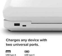Load image into Gallery viewer, PhoneSoap 3 UV Cell Phone Sanitizer &amp; Dual Universal Cell Phone Charger Box | Patented &amp; Clinically Proven 360-Degree UV-C Light Sanitizer | Disinfects and Charges All Phones (White)
