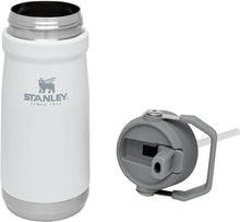 Load image into Gallery viewer, Stanley IceFlow Stainless Steel Water Jug with Straw, Vacuum Insulated Water Bottle for Home and Office, Reusable Tumbler with Straw Leak Resistant Flip, Polar, 17 OZ
