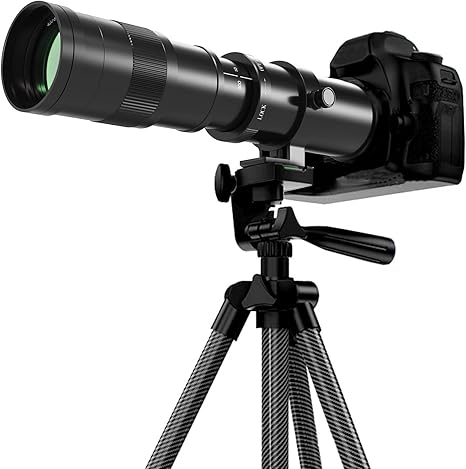 420-800mm Telephoto Lens for Sony E - Manual Focus(MF) Zoom Lens for Sony A7C A7R A7S A7 A9 A6700 A6600 A6500 A6400 A6300 A6100 A6000 A5100 A5000 NEX-7 NEX-6 NEX-5 ZV-E10 etc (for Sony E Mount)
