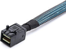 Load image into Gallery viewer, CableDeconn SFF-8643 Internal Mini SAS HD to (4) 29pin SFF-8482 connectors with SAS 15pin Power Port 12GB/S Cable (1M) (H0204)
