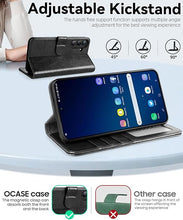 Load image into Gallery viewer, OCASE Compatible with Galaxy S25 Plus Wallet Case, PU Leather Flip Folio Case with Card Holders RFID Blocking Kickstand [Shockproof TPU Inner Shell] Protective Phone Cover 6.7 Inch 2025, Black
