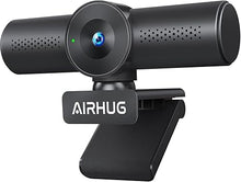 Load image into Gallery viewer, AIRHUG 2K Webcam with Microphones, USB Web Cam for Computer and Laptop Plug &amp; Play, Web Camera with Privacy Cover, 71°,for Streaming and Conferencing
