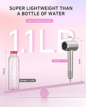Load image into Gallery viewer, Professional Ionic Hair Dryer 110k RPM High Speed Hair Dryer Negative Ions Hair Dryer, Fast Drying, Lightweight, Quiet, Portable for Home/Travel Essentials,Hair Tools Air Dryer for Hair Silver
