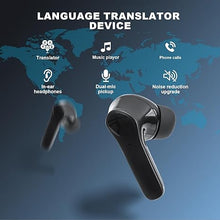 Load image into Gallery viewer, Translation Earbuds Real Time Language Translator Earset 138 Languages &amp; Accents Instant 3 Modes Translating Headphone Device with ANC, Support Touch Mode,Speaker Modes, Free Talk Translation
