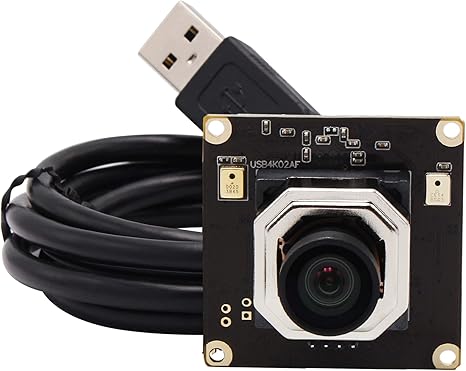 SVPRO Autofocus 4K USB Camera Module with Microphone, Ultra HD Mini USB Camera Board with 100 Degree Lens Wide Angle Without Distortion,USB Camera with IMX415 Sensor for Windows Mac Linux Android