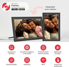 Load image into Gallery viewer, FRAMEO Digital Picture Frame- 15.6inch Digital Photo Frame with 1920 * 1080 IPS Touch Screen HD Disply,Built-in 32GB Storage,Wall-Mounted,Digital Frame Share Photos and Videos via Free App
