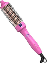 Load image into Gallery viewer, K&amp;K 1.5 Inch Ceramic Tourmaline Ionic Curling Iron (Rose Red, 1.5 Inch) - Thermal Brush Heated Curling Brush, Dual Voltage, Volumizer, NON-DAMAGING 350 DEGREE HEAT
