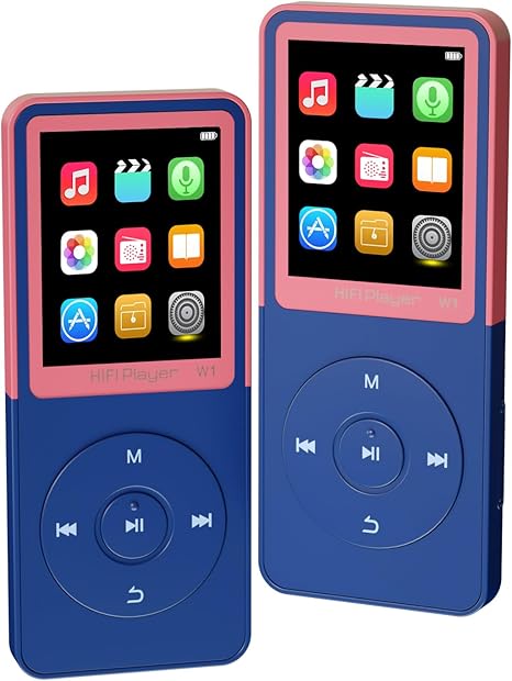 Mp3 Player with Bluetooth,Digital Classic Portable Walkman Mp3 for Kids,HiFi Lossless Sound Music Player with Photo Viewe/Video/FM Radio/Recording/E-Book,Long Battery Life for Meeting 16GB