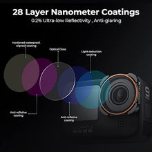Load image into Gallery viewer, K&amp;F Concept Circular Polarizer CPL Camera Lens Filter Compatible with GoPro Hero 13, Hero12, Hero11, Hero10, Hero9 Black,Multi-Coated HD Glass,Action Camera Polarizing Filter
