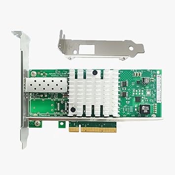 10G PCIE x8/x16 Ethernet Network Adapter Compatible Intel X520-DA1 82599EN Chip,Single SFP+ Port LAN Card NIC Server Support Windows Server/Windows/Linux/Vmware ESXI