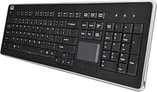 Load image into Gallery viewer, Adesso WKB-4400UB Wireless Desktop Touchpad Keyboard - 2.4GHz RF Wireless Technology, 104-Key Layout, Built-in Trackpad, Multimedia and Internet Hotkeys
