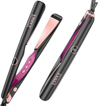 Load image into Gallery viewer, LANDOT Hair Straightener and Curler 2 in 1 - Twist Straightening Curling Iron Combo - Flat Iron Curling Iron in One for Curl Wave Straighten Hair
