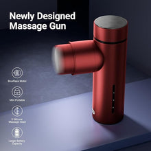 Load image into Gallery viewer, MERACH Mini Massage Gun with 8mm Amplitude, Percussion Massage Tools with 5 Massage Heads, Portable Hand Held Muscle Massagers for Pain Relief Deep Tissue, Cool Gifts for Mens and Women (Red)
