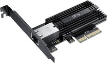 Load image into Gallery viewer, 10Gb PCI-e Network Card, PCIe to 10 Gigabit Ethernet Adapter,Marvell AQtion AQC113C Controller,10G Base-T RJ45 Port NIC Card,Support Windows10/11/Server
