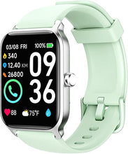 Load image into Gallery viewer, Smart Watch for Men Women with Bluetooth Call,1.8&quot;Mens Watches,Alexa Built-in,[24H Heart Rate SpO2 Sleep Monitor],5ATM Waterproof,100 Sports Modes Digital Pedometer Watch Birthday Gifts Green
