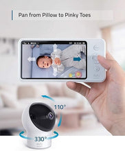 Load image into Gallery viewer, eufy Security Baby Monitor Spaceview E110 with Security Camera and 2-Way Audio, 720p HD Resolution, Night Vision, 5&quot; Display, 110° Wide-Angle Lens Included, Lullaby Player, Sound Alert, Upgraded
