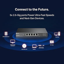 Load image into Gallery viewer, TP-Link TL-SG105PP-M2 | 5 Port 2.5 Gigabit Switch | Multi-Gigabit | 4 PoE++ Ports @123W | Fanless Metal Design | Plug &amp; Play | PoE Auto Recovery | QoS &amp; IGMP
