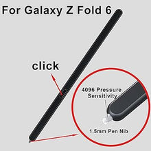 Load image into Gallery viewer, Galaxy Z Fold 6 S Pen Fold Edition for Samsung Galaxy Z Fold 6 Stylus Pen for Galaxy Fold 6 Edition with Replacement Tips/Nibs+Card Pin (Black)
