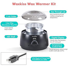 Load image into Gallery viewer, waxkiss Digital Hair Removal Warmer with See-Through Lid and 14oz Pot
