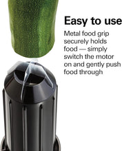 Load image into Gallery viewer, Hamilton Beach 3-in-1 Electric Vegetable Spiralizer for Veggie Noodles, Zoodle Maker &amp; Slicer With 3 Cutting Cones for Spaghetti, Linguine, and Ribbons, 6-Cups, Black (70930)
