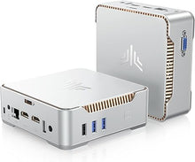 Load image into Gallery viewer, KAMRUI GK3Plus Mini PC, 16GB RAM 512GB M.2 SSD Mini Computers,12th Gen Alder Lake N95 (up to 3.4GHz) Micro PC, 2.5&#39;&#39;SSD, Gigabit Ethernet, 4K UHD, WiFi, BT, VESA/Home/Business Mini Desktop Computers
