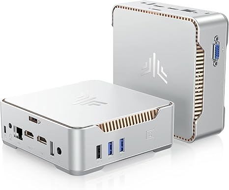 KAMRUI GK3Plus Mini PC, 16GB RAM 512GB M.2 SSD Mini Computers,12th Gen Alder Lake N95 (up to 3.4GHz) Micro PC, 2.5''SSD, Gigabit Ethernet, 4K UHD, WiFi, BT, VESA/Home/Business Mini Desktop Computers