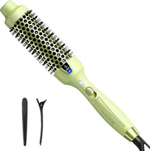 Load image into Gallery viewer, Wavytalk Thermal Brush, 1 1/2 Inch Ionic Heated Round Brush Creates Blowout Look, Thermal Round Brush Makes Hair Shinier &amp; Smoother, Dual Voltage, Easy to Use (Green)
