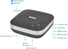 Load image into Gallery viewer, Monoprice All?in?One Conference Room Speakerphone Dock Compact Bluetooth Wireless Omnidirectional Microphone Conference Speaker for Home Officce for Teams and Zoom
