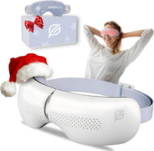 Load image into Gallery viewer, Premium Eye Massager with Heat &amp; Cooling Gel Mask - Heated Eye Massager for Migraine w Bluetooth &amp; White Noise - Massaging Eye Mask for Tension &amp; Stress Relief - Christmas Birthday Gift
