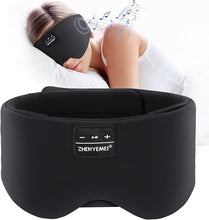 Load image into Gallery viewer, Sleep Mask with Bluetooth Headphones, Blackout Sleep Headphones for Side Sleepers, Ultra-Thin Bluetooth 5.4 Stereo Speaker Eye Mask for Travel, Meditation, Cool Gadgets for Men, Women
