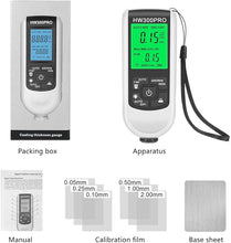 Load image into Gallery viewer, EMVANV Paint Thickness Gauge, Digital Meter Probe Paint Thickness Gauge Zero Calibration Digital Display Car Coating LCD(White)
