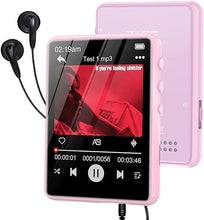 Load image into Gallery viewer, 64GB MP3 Player with Bluetooth5.3, 2.4-Inch HD Full Touch Screen, Portable Digital Music Player with Speaker, FM Radio Recorder Supports Shuffle Single Loop, Mini Hi-Fi Sound Music Player
