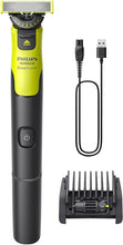 Load image into Gallery viewer, Philips Norelco OneBlade 360 with Connectivity Hybrid Face, Electric Beard Trimmer, Shaver with 360 Blade Tech &amp; 1hr Fast Charge, 1x360 Blade, &amp; 5-in-1 Comb, QP4530/90
