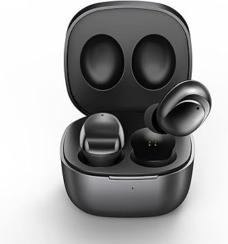 ELOVEN Wireless Earbuds Deep Bass Stereo Sound Bluetooth Earbuds 120H True Wireless Headphones with Ear Caps (S/M/L) for Samsung S24/S23/S22/S21 Ultra Z Flip 5/4/3/Fold 5/4 A53 iPhone 16/15/14 Black