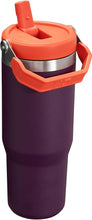 Load image into Gallery viewer, Stanley IceFlow Flip Straw Tumbler with Handle 30 oz | Twist On Lid and Flip Up Straw | Leak Resistant Water Bottle | Insulated Stainless Steel |BPA-Free | Plum
