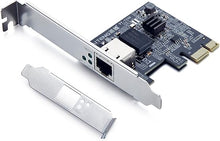 Load image into Gallery viewer, 2.5Gbase-T PCIe NIC with Realtek RTL8125 Chip, 2.5Gb Network Card, 2500/1000/100 Mbps,Single RJ45 Port, PCIe X1, Ethernet Card for Windows/Windows Server/Linux
