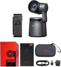 Load image into Gallery viewer, OBSBOT Tail Air &amp; Smart Remote Combo, Streaming Camera with AI Tracking PTZ, Intelligent APP, Gesture Control, HDMI/USB-C/Wireless Webcam, Video Cameras for Filming, Worship, Content Creator, etc.
