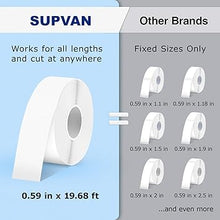 Load image into Gallery viewer, SUPVAN E10 Bluetooth Label Maker Machine with Tape, Continuous Waterproof Label, Versatile App with 35 Fonts and 1k+ Icons, Inkless Labeler for Home, Kitchen, School, Office Organization, Black
