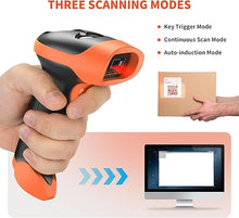 Load image into Gallery viewer, NetumScan Bluetooth QR Barcode Scanner, 3 in 1 Automatic Wireless 1D 2D Code Scanner USB Image Barcode Reader for Store, Warehouse POS, Computer, Tablet, iPad, iPhone, Android
