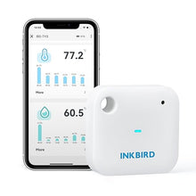 Load image into Gallery viewer, INKBIRD WiFi Thermometer Hygrometer Monitor, Smart Temperature Humidity Sensor IBS-TH3 with App Notification Alert, 1 Year Data Storage Export, Remote Monitor for Greenhouse Wine Cellar Baby Room
