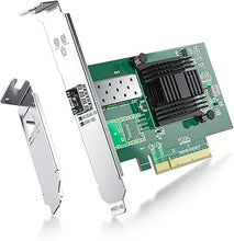 Load image into Gallery viewer, 10Gb PCI-E Network Card NIC Compatible for Intel X520-DA1(Intel E10G42BTDA), with Intel 82599EN Controller, Single SFP+ Port, 10G PCI Express LAN Adapter Support Windows Server/Windows, Linux, Vmware
