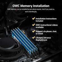 Load image into Gallery viewer, OWC 128GB (4x32GB) DDR4 3200MHz PC4-25600 CL22 2RX8 ECC Unbuffered UDIMM 1.2V 288-pin Workstation Server Memory RAM
