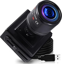 Load image into Gallery viewer, Varifocal Lens Usb Camera Full HD 2448P Usb Webcam Mini Camera,8 MP High Definition Usb with Cameras,USB2.0 Web Cameras,Plug&amp;Play,2.8-12mm Varifocal Lens USB Cameras with UVC for Android Linux Windows
