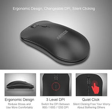 Load image into Gallery viewer, Arteck 2.4G Wireless Keyboard and Mouse Combo Stainless Steel Ultra Slim Full Size Keyboard and Ergonomic Mice for Computer Desktop PC Laptop and Windows 11/10/8 Build in Rechargeable Battery
