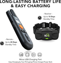 Load image into Gallery viewer, DOG CARE Dog Training Collar with Remote - Dog Shock Collar for All Dogs with 1800FT Remote, Rechargeable Dog Bark Collar with Beep/Vibration/Shock Modes, Security Lock, Rainproof [2023 Upgraded]
