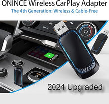 Load image into Gallery viewer, Apple CarPlay Wireless Adapter, 2024 Car Play Wireless Adapter for iPhone, for 2016 and Newer Models with Built-in Wired CarPlay, Model I

