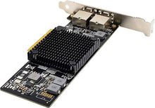 Load image into Gallery viewer, Dual-Port 10G PCIe X8 Network Adapter Card with Intel-X550AT 10GBASE-T &amp; NBASE-T PCI Express Network Interface Adapter 10/5/2.5/1GbE Multi Gigabit Ethernet 5 Speed NIC LAN Card(ST7280-X550AT2)

