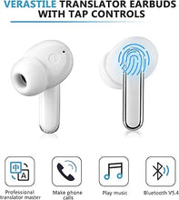 Load image into Gallery viewer, Language Translator Earbuds Two Way Real-time Translation in 150 Languages, HD Clear Calls, ENC +ANC Noise Reduction?with Bluetooth and APP Provide Online Instant Voice for Travel Business Learning
